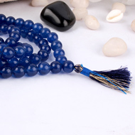 Blue Onyx Round mala - 8mm