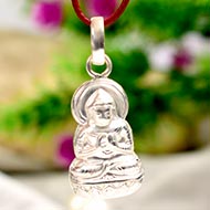 Buddha Locket in Pure Silver - Design III