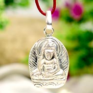 Buddha Locket - in Pure Silver - Design V