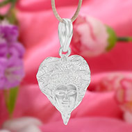 Buddha Locket in Pure Silver - VI