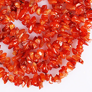 Carnelian necklace - Uncut beads