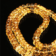Citrine Faceted mala