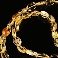 Citrine Oval mala - 12 mm