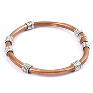 Copper Iron Anklet for Stability - Design - I