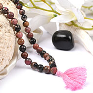 Dark Pink Opal Mala - 8mm