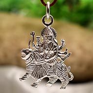 Durga Locket - in Pure Silver - Design VII