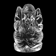 Ganesh Idol in pure quartz - 29 gms - I