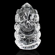 Ganesh Idol in pure quartz - 57 gms