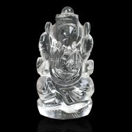 Ganesh Idol in pure quartz - 62 gms