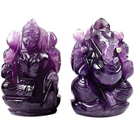 Ganesh Laxmi Pair in Amethyst-I