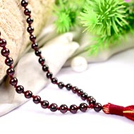 Garnet beads mala - 5 mm