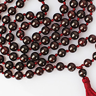 Garnet beads mala - 7 mm