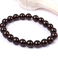 Garnet Round Bracelet - 10 mm