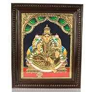 Goddess Dhana Lakshmi Tanjore Painting