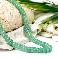 Green Aventurine Necklace - Elliptical Beads