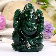 Green Jade Ganesha - 107 gms - I
