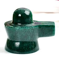 Green Jade Shivaling - 96 gms