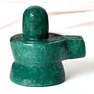 Green Jade Shivlinga - 114 gms