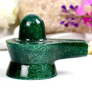 Green Jade Shivlinga - 74 gms