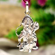 Hanuman locket - in pure silver - Design VI
