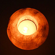 Himalayan Rock Salt Candle Lamp - Apple Shape