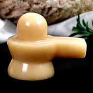 Ivory Yellow Jade Shivling - 67 gms - II