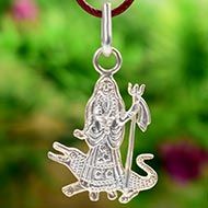 Khodiyar Maa locket in Pure Silver