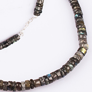 Labradorite washer shape 9 mm