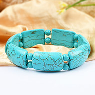 Large turquoise beads bracelet - IV