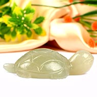 Light Green Jade Turtle (Kurma) - 46 gms