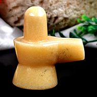 Ivory Yellow Jade Shivling - 68 gms