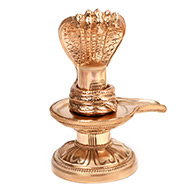 Magnificent Shiva lingam in bronze