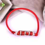 Natural Italian Coral stick bracelet