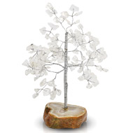 Natural White Crystal Chakra Vastu Tree - Small