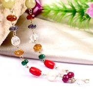 Navratna Mala in Silver wire - I