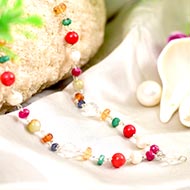 Navratna Mala in Silver wire - III