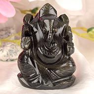 Obsidian Ganesha - 113 gms