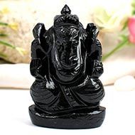 Obsidian Ganesha - 140 gms