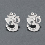 OM earrings in pure silver - II