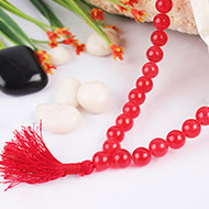 Orange Agate Round mala - 8mm