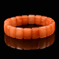 Orange Jade Bracelet