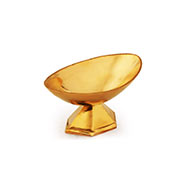 Oval camphor lamp in brass