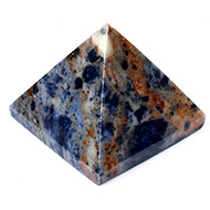 Pyramid in Blue Sodalite - Communication and creativity - I