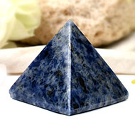 Pyramid in Blue Sodalite - Communication and creativity - II