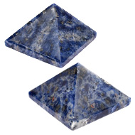 Pyramid in Blue Sodalite - Communication and creativity - Set of 2 - 29 gms