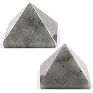 Pyramid in Grey Agate - Set of 2