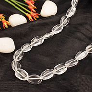 Quartz oval mala-9 mm