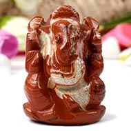 Red Jasper Ganesha - 121 gms