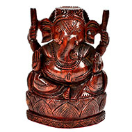 Red Sandalwood Ganesha