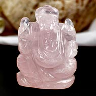 Rose Quartz  Ganesha - 49 gms